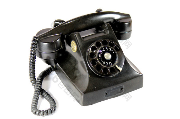 古代黑色的电话.