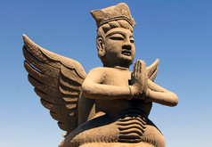 粘土雕像的神话飞行天朝，宁夏，中国