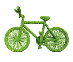 绿色自行车