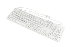 在白色背景上隔离的计算机键盘