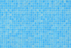 游泳池中的蓝色瓷砖镶嵌