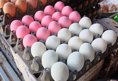 鸡蛋市场摊位，皮蛋，板鸭鸡蛋