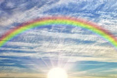 云天中的彩虹