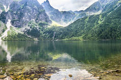 Morskie 开元 Tatra 山翡翠色湖水景观