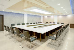 会议厅内部的商务会议和重要会议
