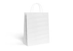 空白购物袋模型隔离的3d 渲染