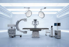 三维外科机器人在手术室的医疗技术概念