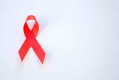 世界艾滋病日概念红丝带.