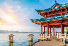 杭州西湖建筑景观