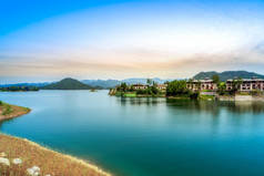 杭州千岛湖的自然景观与湖景
