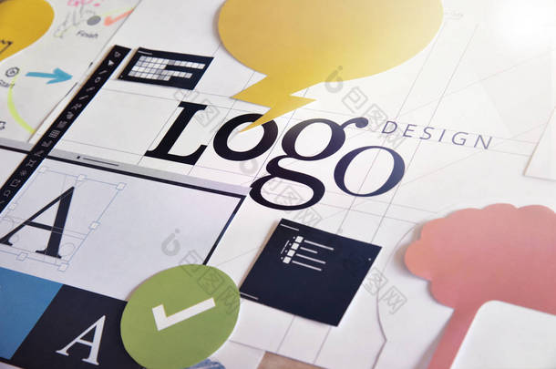 平面设计师和设计机构服务 <strong>logo</strong> 设计理念