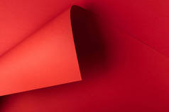 装饰创意鲜艳的红色抽象纸背景