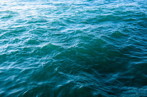 蓝色海水背景纹理