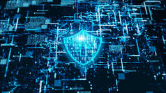 高科技数字技术网络安全显示全息
