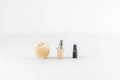 Dental implant with screw and crown