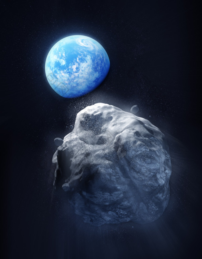大的流星和地球图片-包图网企业站
