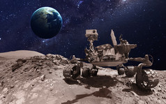 火星漫游者。这幅图像由美国国家航空航天局提供的元素