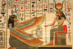 纸莎草纸与埃及古代历史的元素