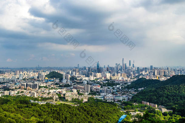 可俯瞰中国广州市