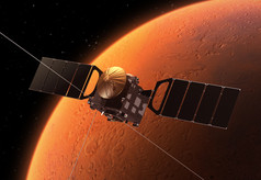 行星际行星火星轨道的空间站