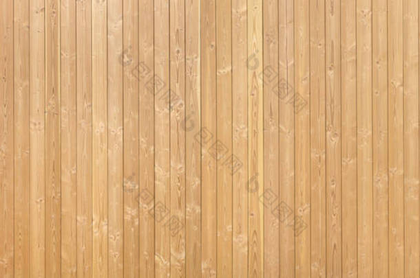 全景.用竖直舌和凹槽板制成的浅褐色木墙的细节