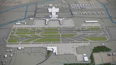 上海宏桥国际机场-SHA-3D模型空中渲染