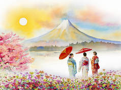 日本富士山旅行 - 亚洲著名地标.