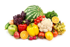 西瓜及各种蔬菜和水果