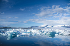鱼片的冰川冰湖