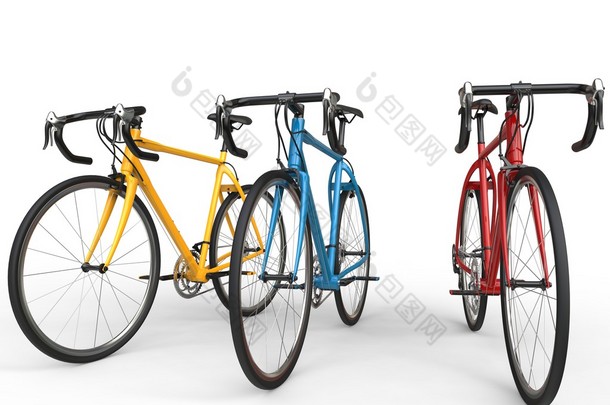 令人敬畏的现代体育自行车-原色