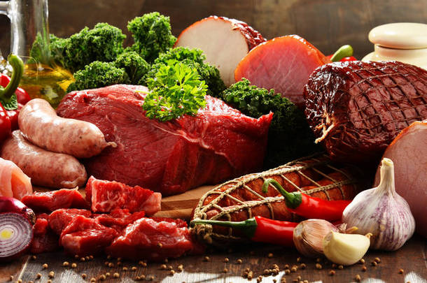 肉<strong>类产品</strong>的种<strong>类</strong>，包括火腿和香肠