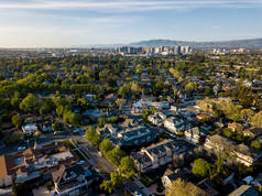 加利福尼亚硅谷鸟瞰图