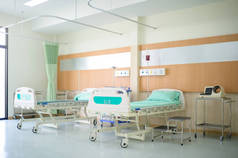 Background of Patient bed in hospital , health care concept