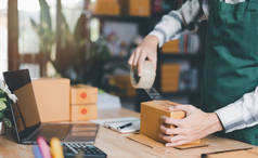 Startups or Small Business Entrepreneurs, Pack products for delivery, manage orders in online stores