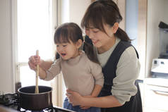 parent and child cooking