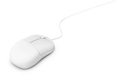简单的有线的计算机鼠标
