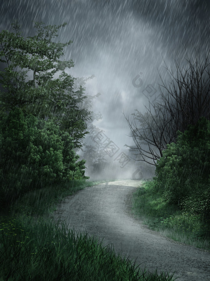 雨季景观图片-包图网企业站