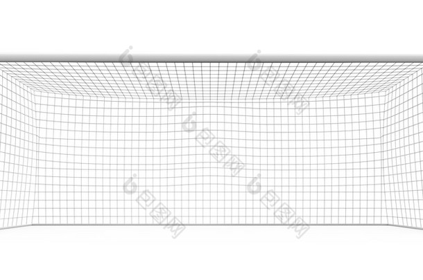 白色背景上的<strong>球门</strong>柱