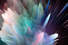 彩色抽象背景, 空间爆炸纹理