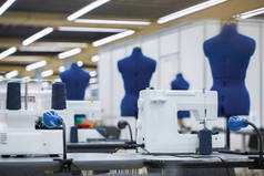 服装厂内饰。裁缝行业, 时装设计师车间, 行业理念