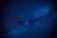 深蓝色的夜空，星多，宇宙银河般的背景