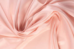 粉红雪纺褶皱工作室的宏观纹理