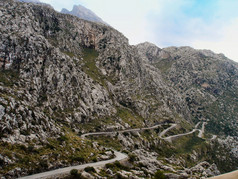 马略卡岛山区道路