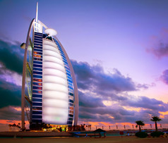 迪拜，阿拉伯联合酋长国-11 月 27 日： burj al 阿拉伯宾馆的 201 11 月 27