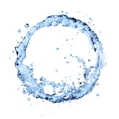 水循环-环透明液体的可持续性概念