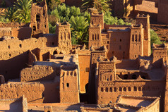 在摩洛哥粘土巴 ait benhaddou