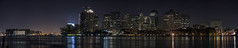 从码头 1-巨大的全景图格式，很多细节，适合大型显示器和广告牌的波士顿夜景