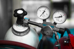   Two pressure gauge