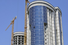 两个高层建筑的施工