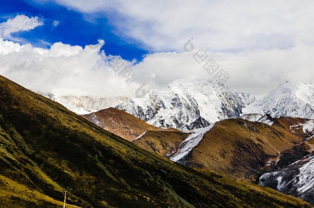 中国吉林长白山天池山的风景